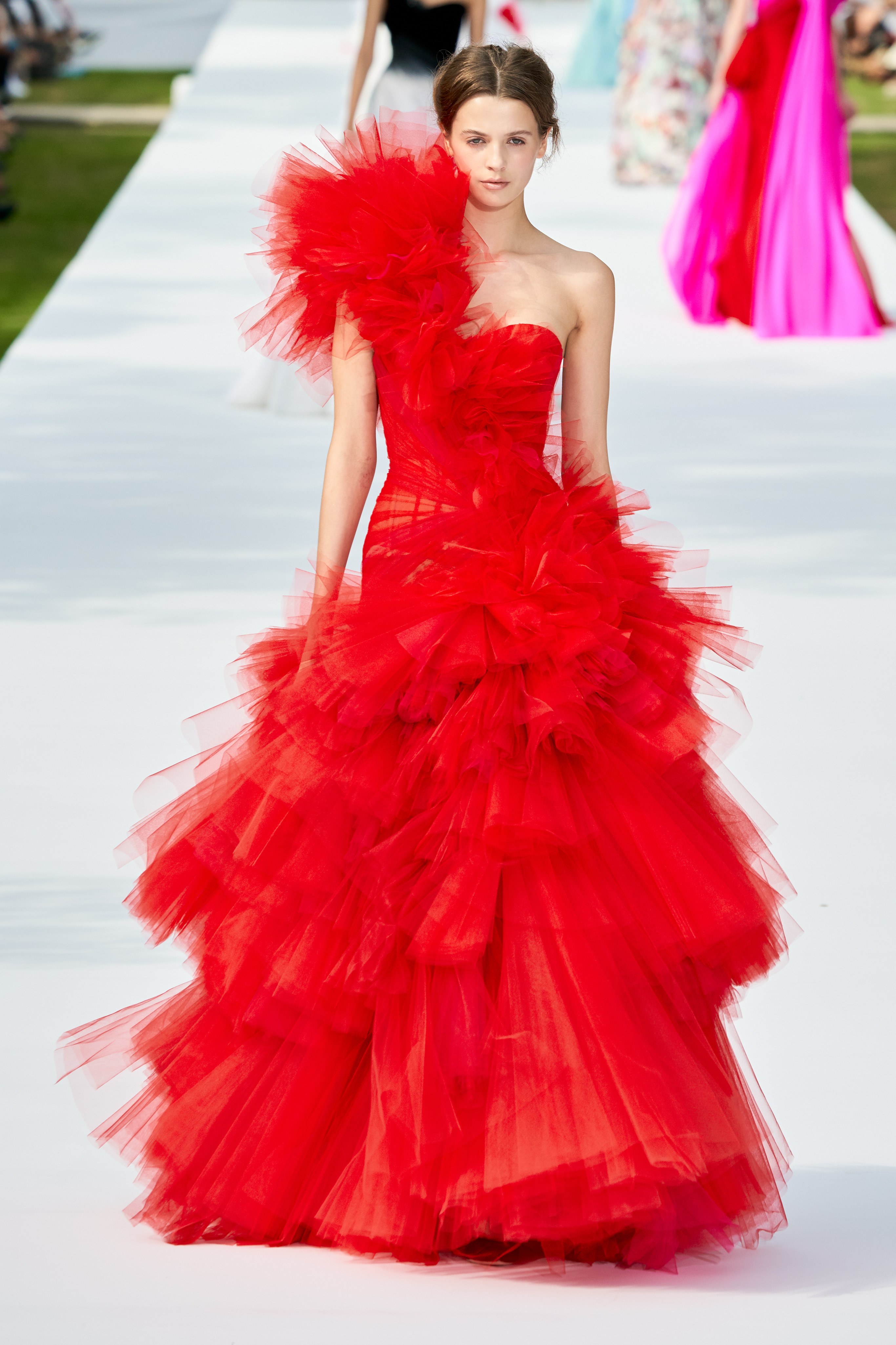 ralph and russo red dress